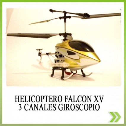 Helicoptero falcon XV 3 canales gyroscopio