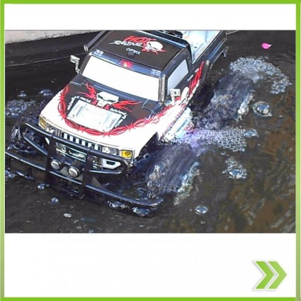 Camioneta Anfibio 4x4 Radio Control Luces Sonido Flota 