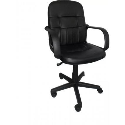 Silla Ejecutiva Neumatica Brazos Espaldar Tapiz Ecocuero