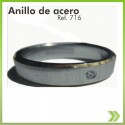 Anillo Acero Inoxidable Joya Talla 9 Elegante 1 Pieza Ref. 716