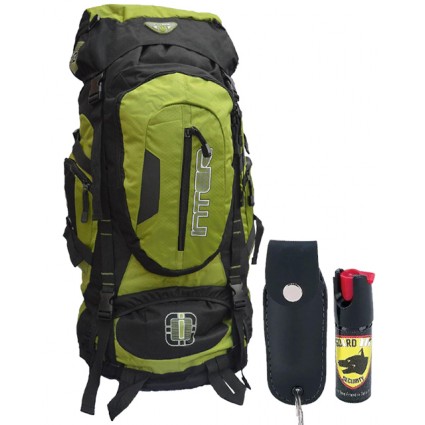 Combo Morral Camping Inter Maleta - Gas Pimienta Guar Dog Americano 12 Disparos Original