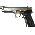 Pistola Fogueo Ekol Firat Magnum Satinada dorada labrada