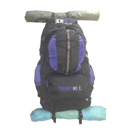 Morral Camping Varillas Discovery Smar 90 Litros Azul