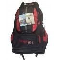 Morral Camping Varillas Discovery Smar 90 Litros Rojo