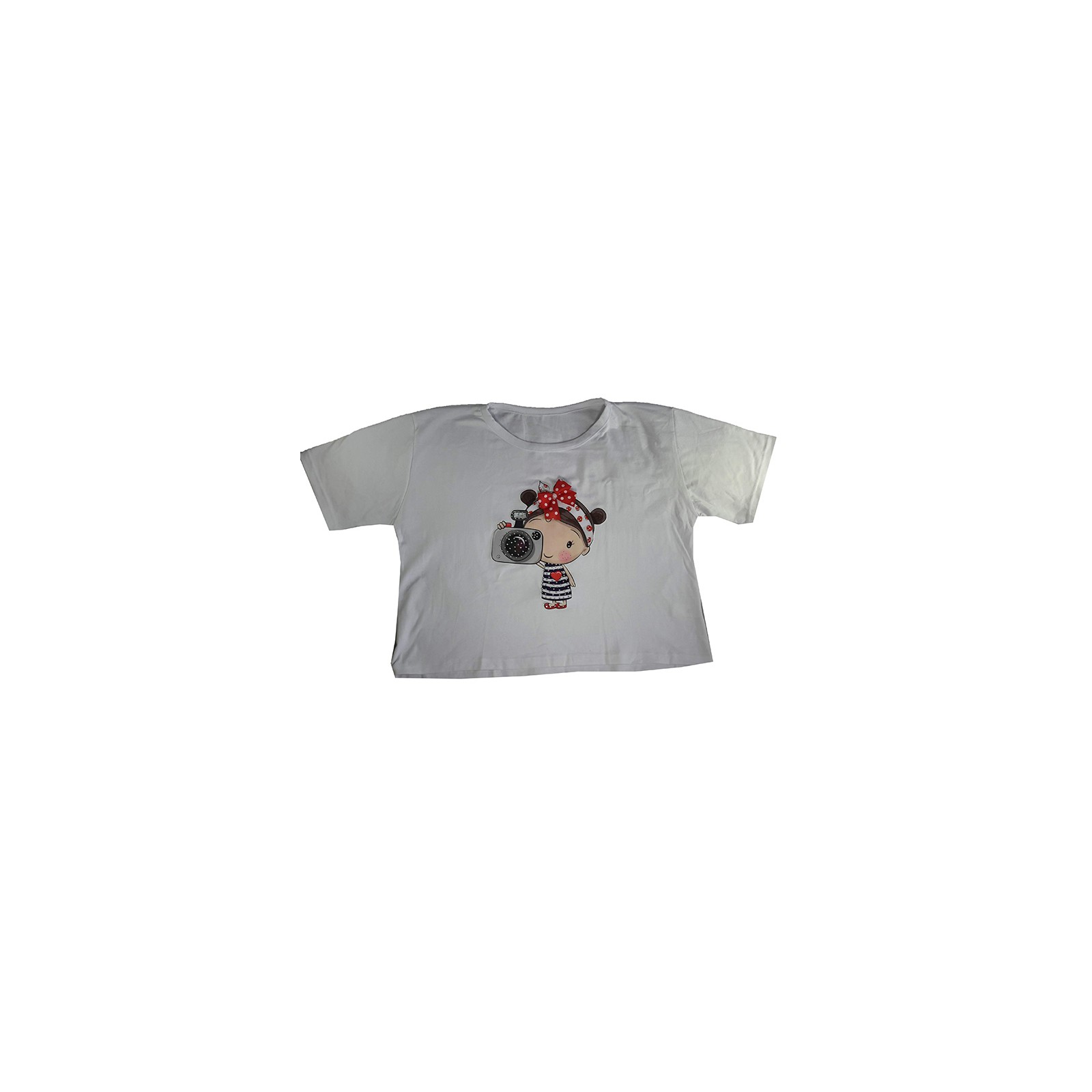 Bluson Camiseta Algodón 100% Talla Única Apliques Piedreria Perlas Ref 0185
