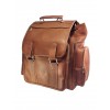 Bolso Morral Dama Cuero Piloto Grande Color Miel