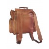 Bolso Morral Dama Cuero Piloto Grande Color Miel