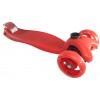 Scooter Patineta Monopatín Hidráulico Mediano Unicolor Rojo 316 Llantas Grandes