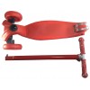 Scooter Patineta Monopatín Hidráulico Mediano Unicolor Rojo 316 Llantas Grandes