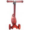 Scooter Patineta Monopatín Hidráulico Mediano Unicolor Rojo 316 Llantas Grandes