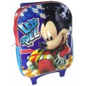 Bolso Morral Infantil Disney Mickey Mouse Niño Relieve Rojo