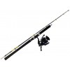 Combo Caña Pesca 1,50 M 2 Partes Strong + Carrete Pesca Omoto