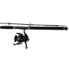 Combo Caña Pesca 1,50 M 2 Partes Monster + Carrete Pesca Omoto