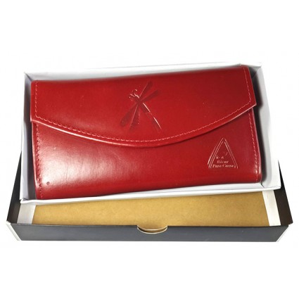 Cartera Billetera Monedero Espejo Dama Mujer Cuero Grande