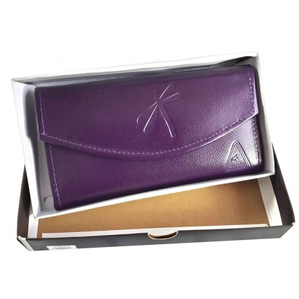 Cartera Billetera Monedero Espejo Dama Mujer Cuero Grande