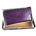 Cartera Billetera Monedero Espejo Dama Mujer Cuero Grande