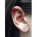 Joya Arete Plata Filigrana Mompox Artesania Pendiente Trenzas Cerradas 1,6 gr