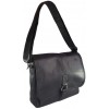 Bolso Maletín Carriel Cuero 100% Legitimo Unisex  Grande Aro Negro Manos Libres