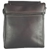 Bolso Carriel 100% Cuero Legitimo Manos Libres Unisex Cafe Doble Linea 24x22x6 cm Ref F18