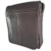 Bolso Carriel 100% Cuero Legitimo Grande 32x28x8 Manos Libres Ref-F00F21 Cafe