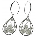 Joya Arete Plata Tailandesa Pendiente Zarcillo Gotas 3,7 gr