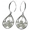 Joya Arete Plata Tailandesa Pendiente Zarcillo Gotas 3,7 gr