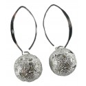 Joya Arete Plata Tailandesa Pendiente Zarcillo Esfera 5,4 gr