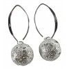 Joya Arete Plata Tailandesa Pendiente Zarcillo Esfera 5,4 gr