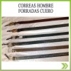 Correa Cinturon Hombre Sintetico Cuero Hebilla Metalica