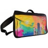 Bolso Arte Maletín 100% Cuero F25 Pintura Original Acrilico Unisex Manos Libres