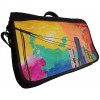 Bolso Arte Maletín 100% Cuero F25 Pintura Original Acrilico Unisex Manos Libres