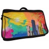 Bolso Arte Maletín 100% Cuero F25 Pintura Original Acrilico Unisex Manos Libres