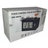 Reloj Despertador Digital Proyeccion de Hora Holográfico Control de Voz Blanco Negro