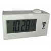 Reloj Despertador Digital Proyeccion de Hora Holográfico Control de Voz Blanco Negro