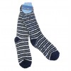 3 Pares Medias Térmicas Calentadoras Rayas Extra Larga Talla Unica M032 Mujer