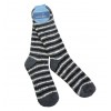 3 Pares Medias Térmicas Calentadoras Rayas Extra Larga Talla Unica M032 Mujer
