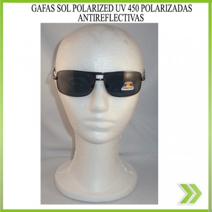Gafas Deportivas Polarized uv 450 antirefelctiva polarizada Brazos Aluminio